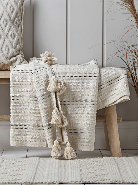 Textured Stripe Throw