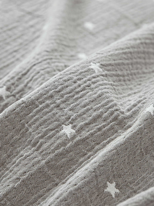 Grey Stars Bedspread - Single
