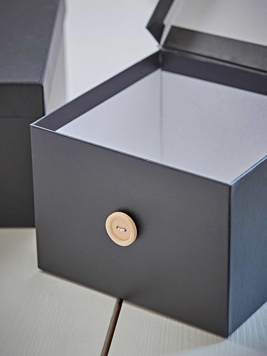 Four Storage Boxes - Black