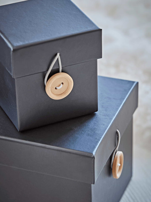 Four Storage Boxes - Black