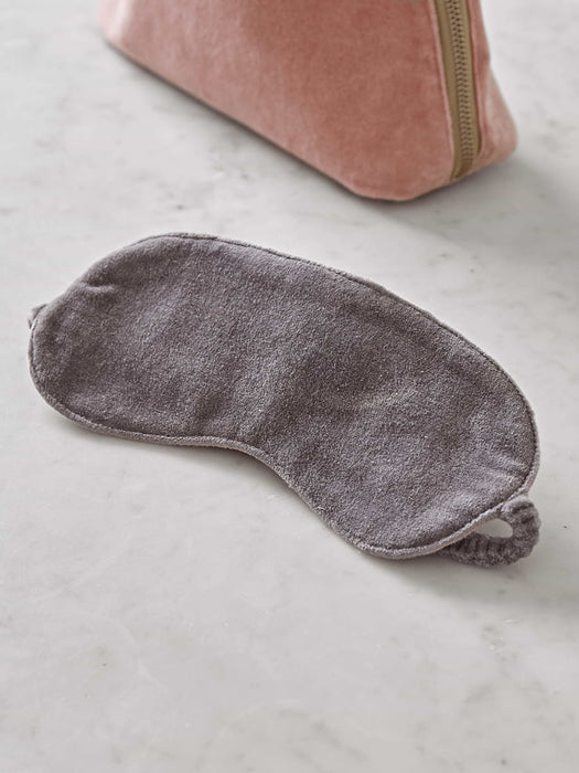 Velvet Sleep Mask - Grey