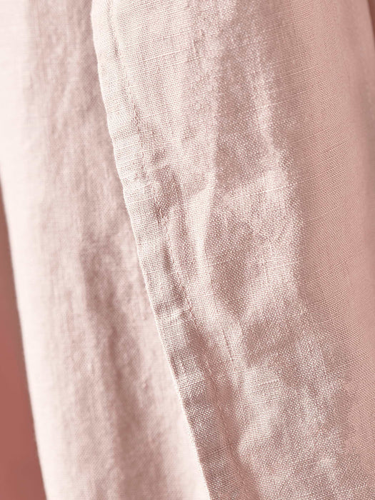 Washed Linen Robe - Soft Blush