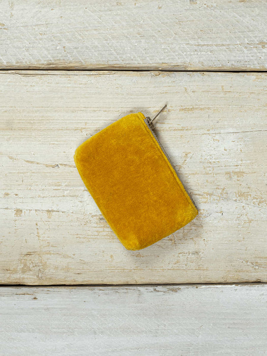Velvet Purse - Mustard