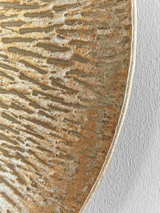 Dash Textured Metal Mirror - Gold