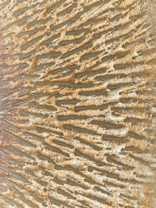 Dash Textured Metal Mirror - Gold