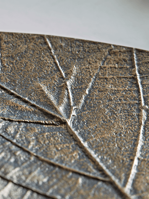 Antique Bronze Leaf Dish
