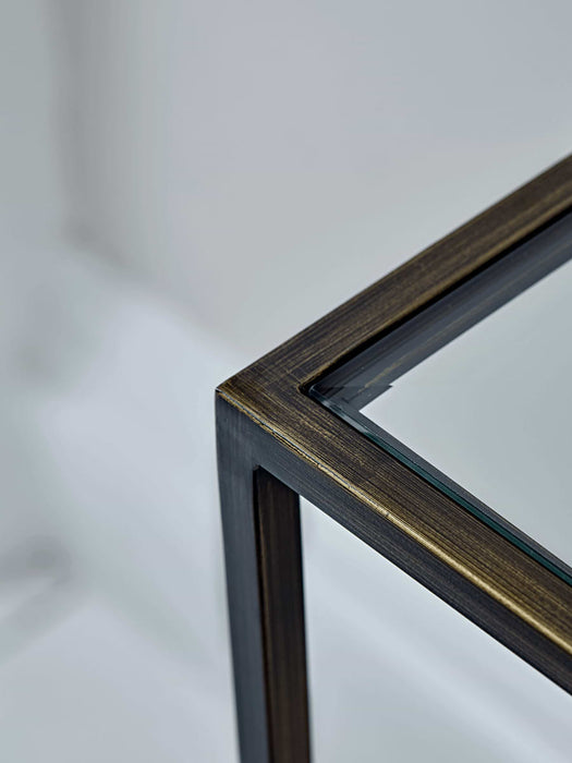 Villette Console Table - Burnished Brass