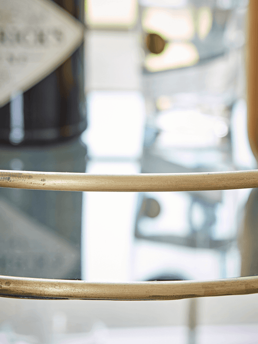 Smoked Glass & Brass Cocktail Trolley
