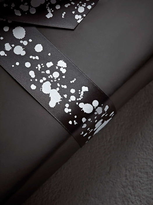 Black & White Dashes Reversible Wrapping Paper