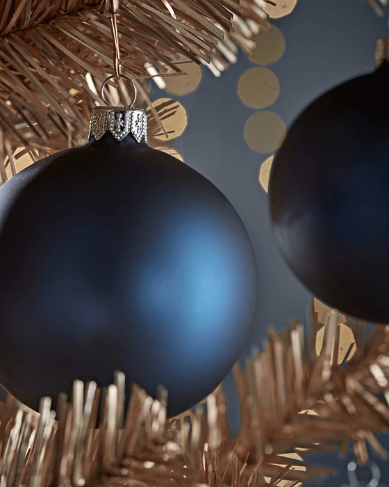 Six Handblown Glass Baubles