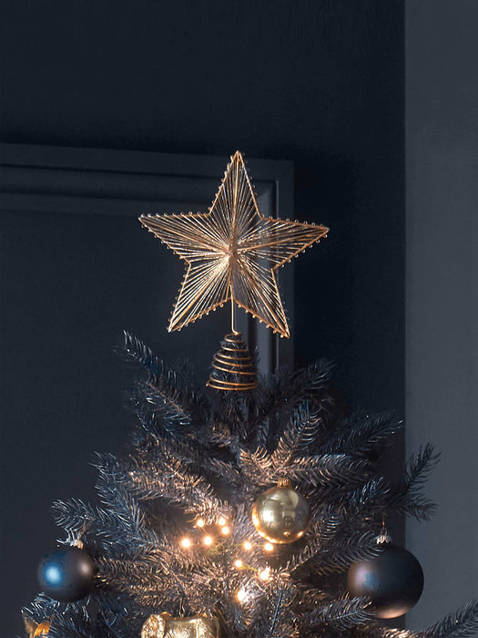 Golden String Star Tree Topper
