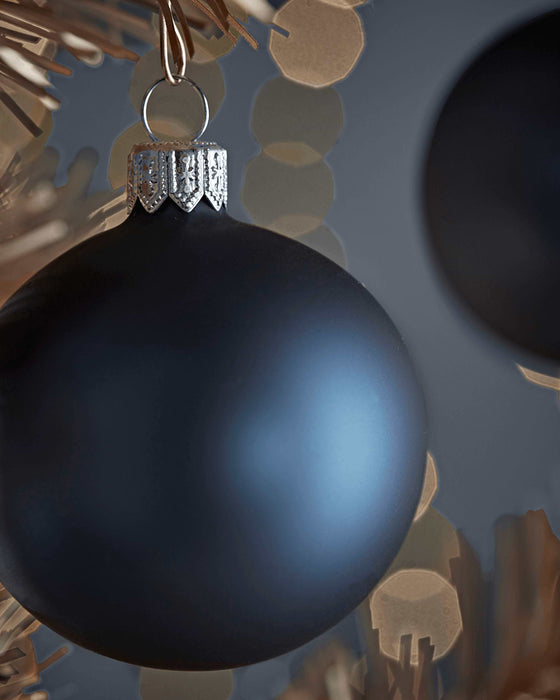 Six Small Handblown Glass Baubles