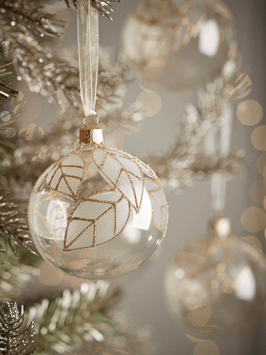 Six Leaf Silhouette Baubles