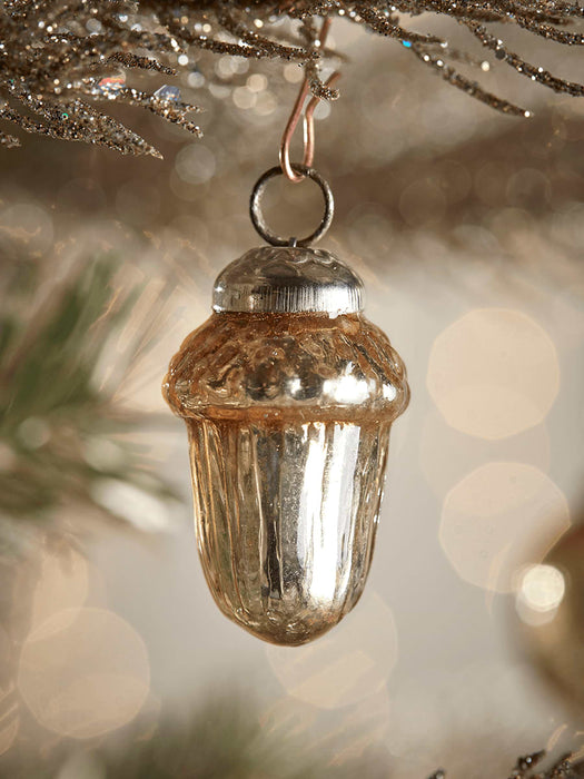 Nine Mercuried Glass Baubles