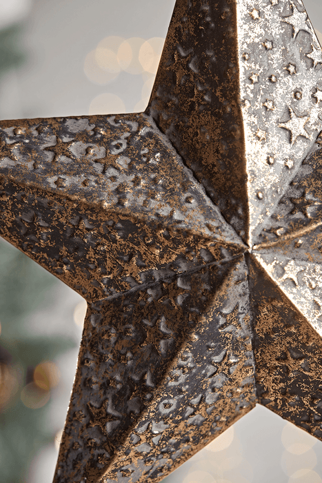Embossed Metal Brass Star