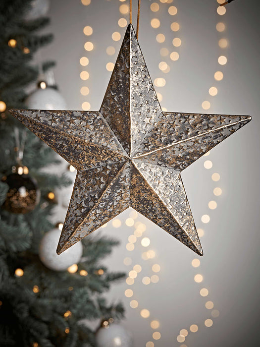 Embossed Metal Brass Star