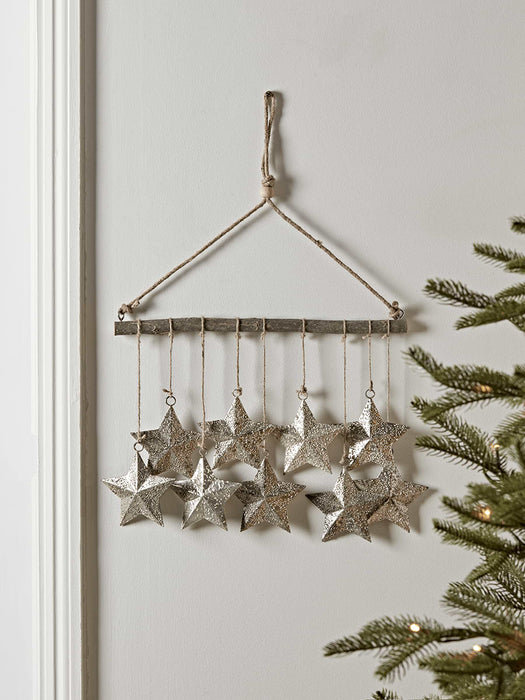 Textured Stars Wall Hanging