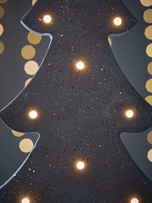 Light Up Glittered Tree