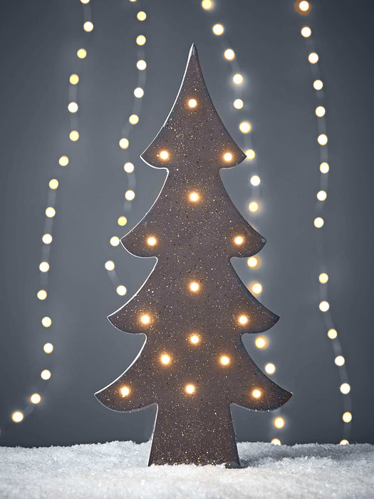 Light Up Glittered Tree