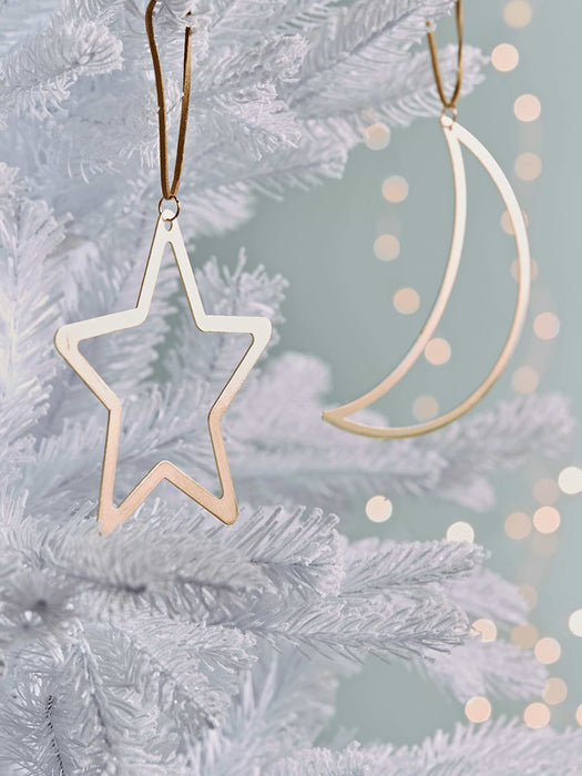 Four Moon & Star Silhouettes