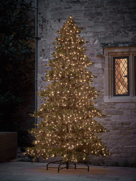 Indoor Outdoor Fabulous Pre-Lit Pine Tree - 7ft