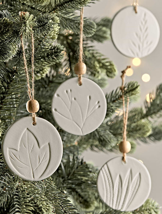 Four Floral Imprint Decorations