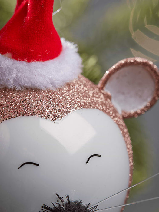 Twelve Happy Mouse Baubles