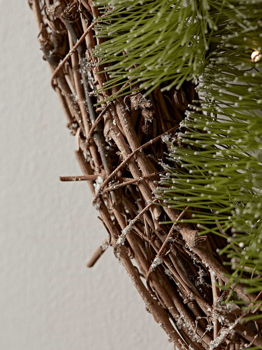 Light Up Brush Trees Wreath