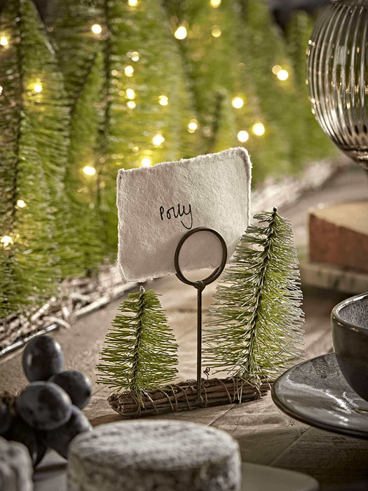 Four Brush Trees Name Place Holders