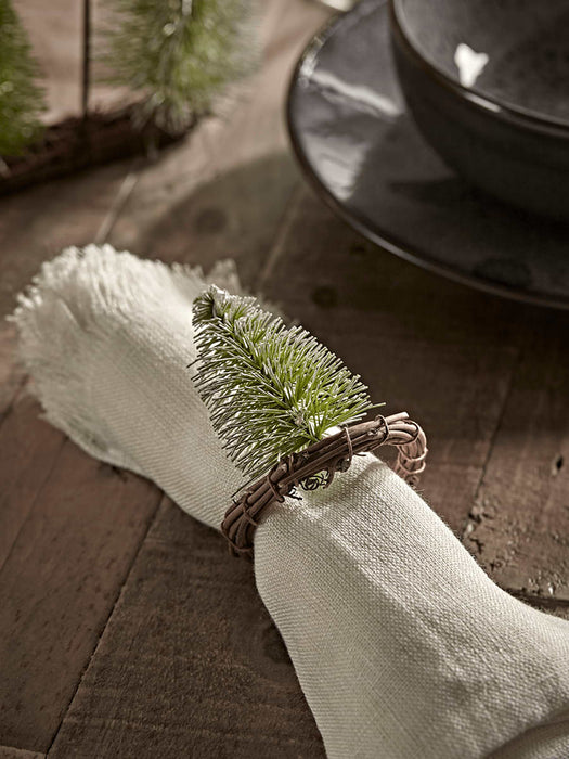 Four Brush Trees Napkin Rings
