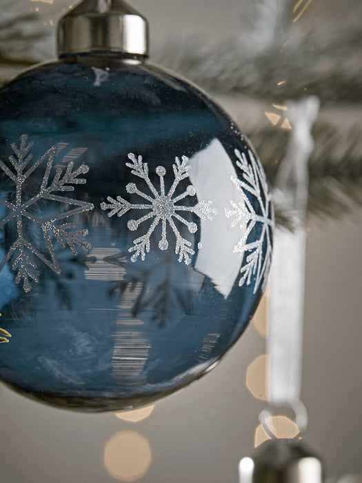 Twelve Snowflake Baubles