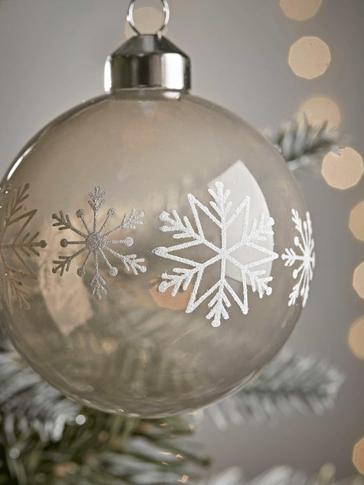 Twelve Snowflake Baubles