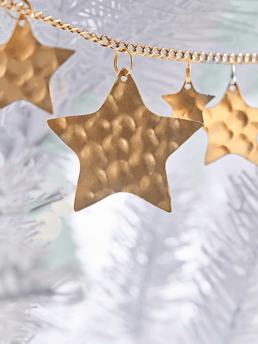 Two Hammered Moon & Stars Garlands