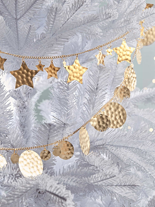 Two Hammered Moon & Stars Garlands