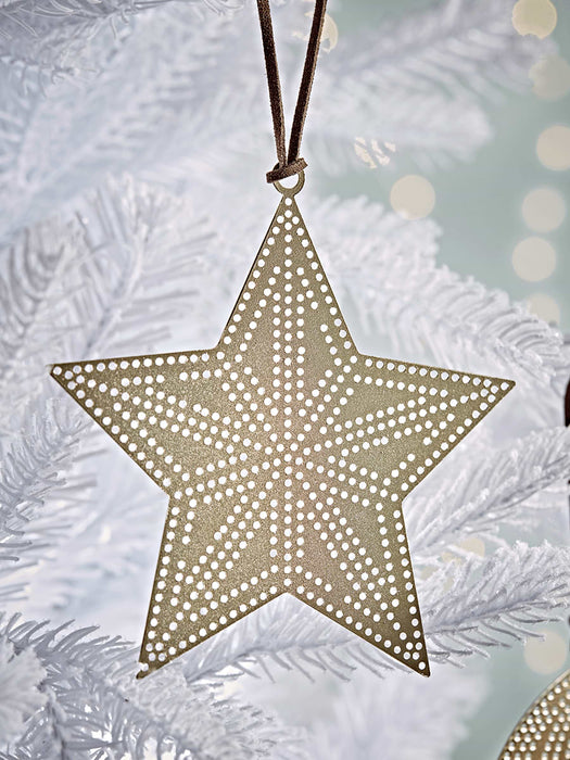 Two Filigree Moon & Star Hangers