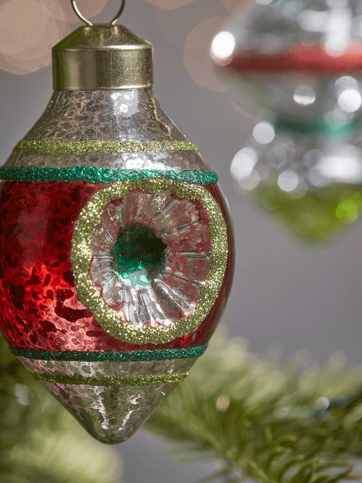 Fourteen Vintage Glass Baubles