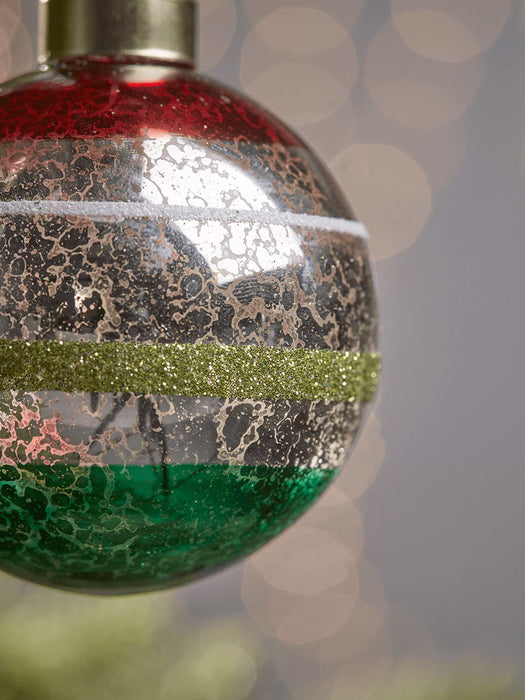 Fourteen Vintage Glass Baubles