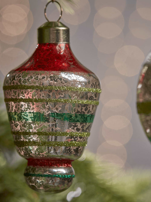 Fourteen Vintage Glass Baubles