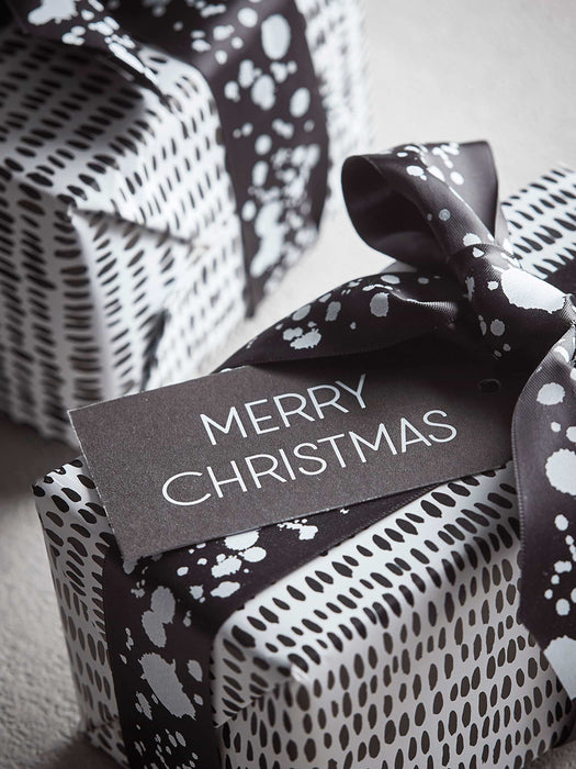 Black & White Splatter Gift Tags