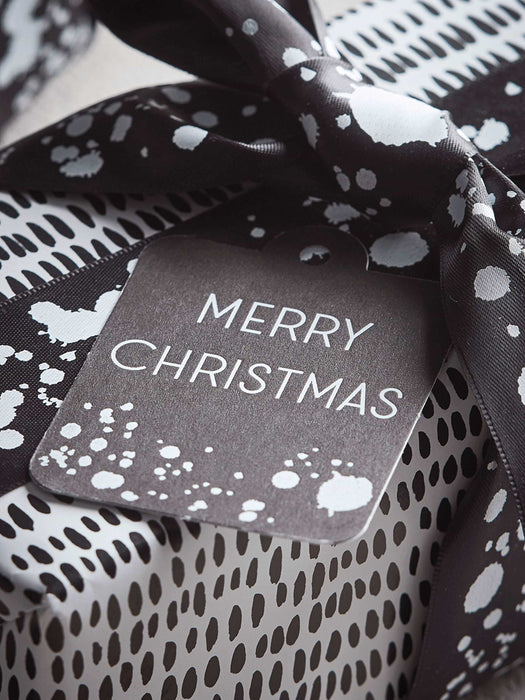 Black & White Splatter Gift Tags