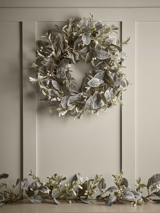 Snowy Laurel & Berry Wreath