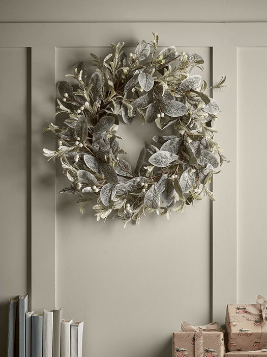 Snowy Laurel & Berry Wreath