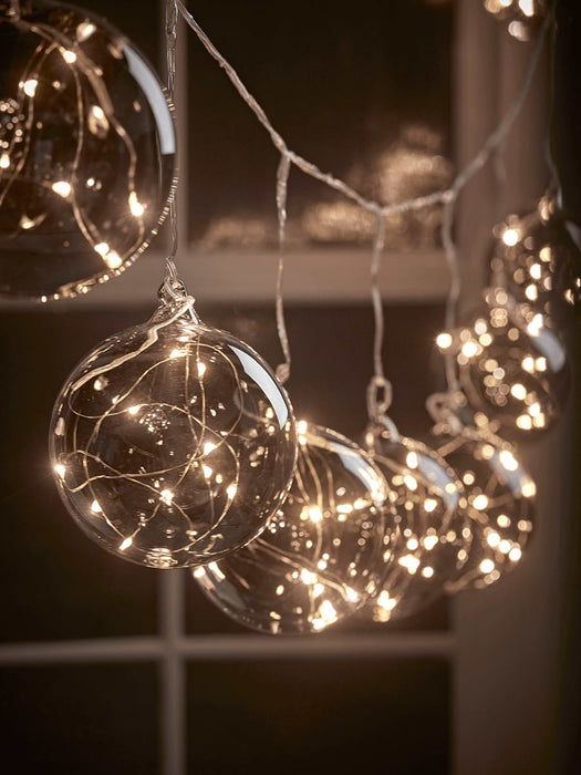 Smoked Glass Globe String Lights