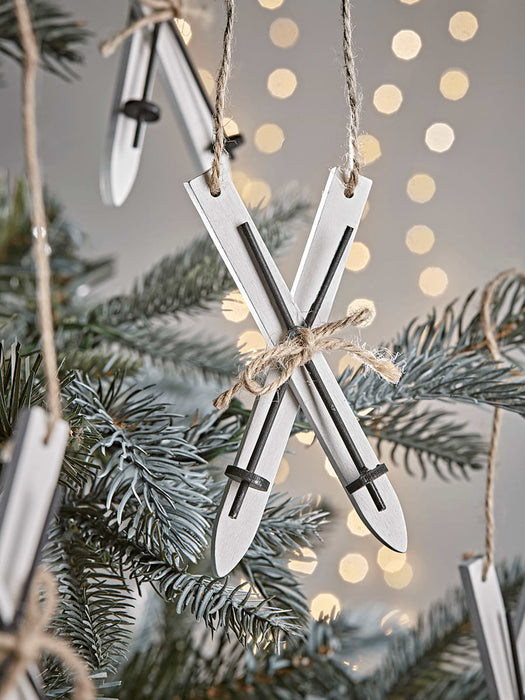 Five Wooden Skis