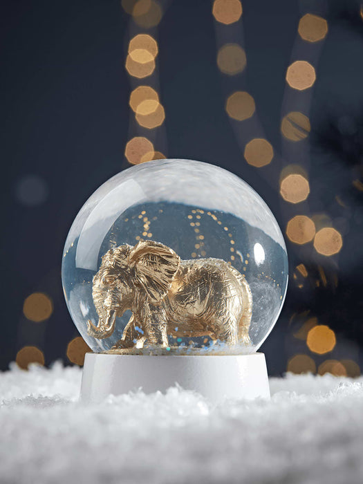 Golden Elephant Snowglobe - Small