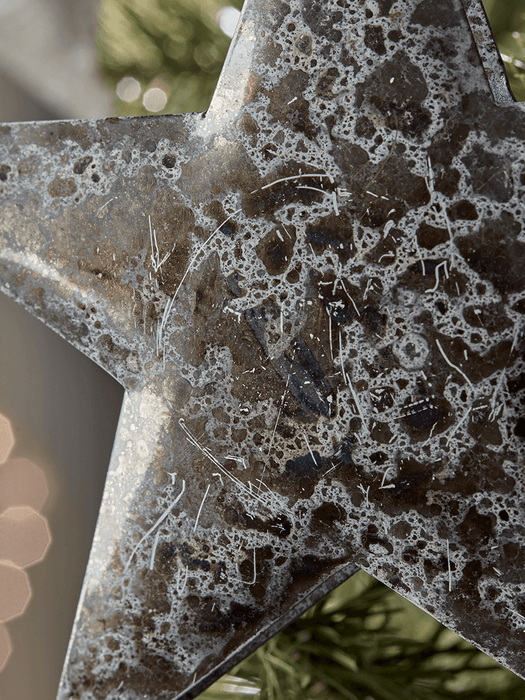 Three Burnished Metallic Stars