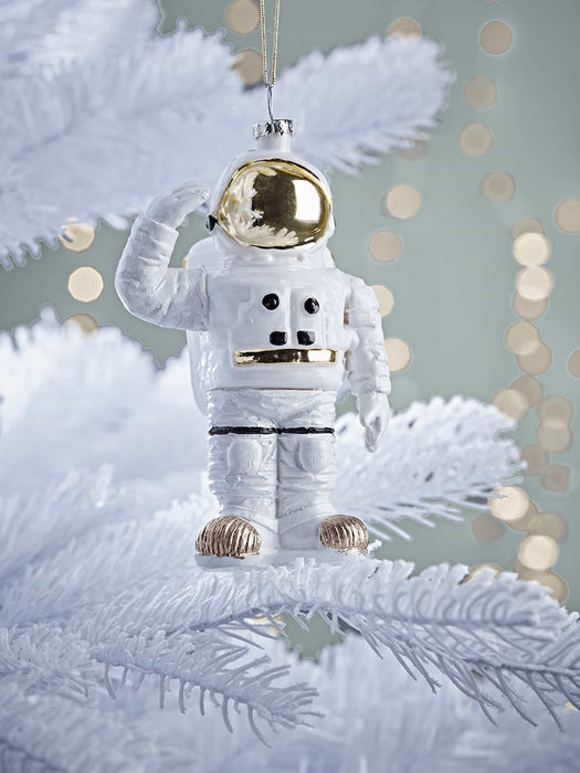 White Gold Glass Spaceman