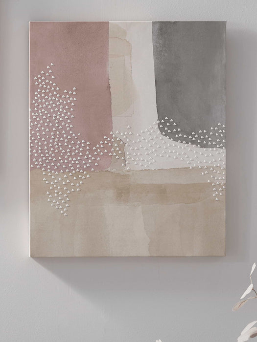 Blush Block Canvas - Verticle