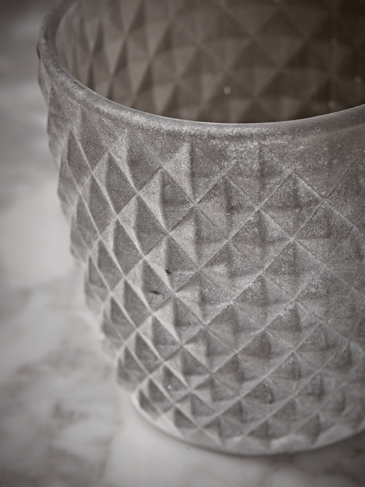 Three Greywashed Tealight Holders