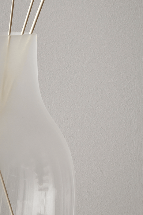 Ombre Frosted Glass Vase